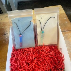 Handmade resin crystal necklaces